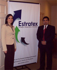 Socios Extratex: Ernesto Centeno y Marianela Weydert